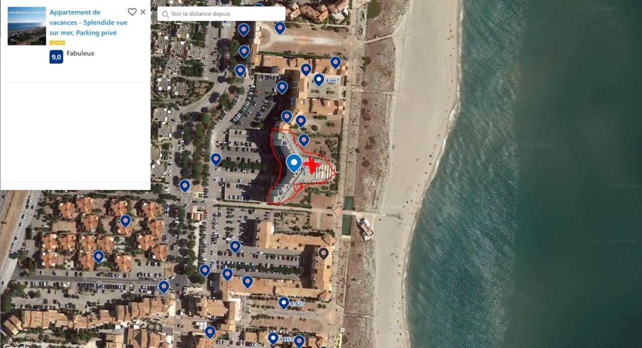 Appartement De Vacances - Splendide Vue Sur Mer, Parking Prive Le Barcares Exterior photo